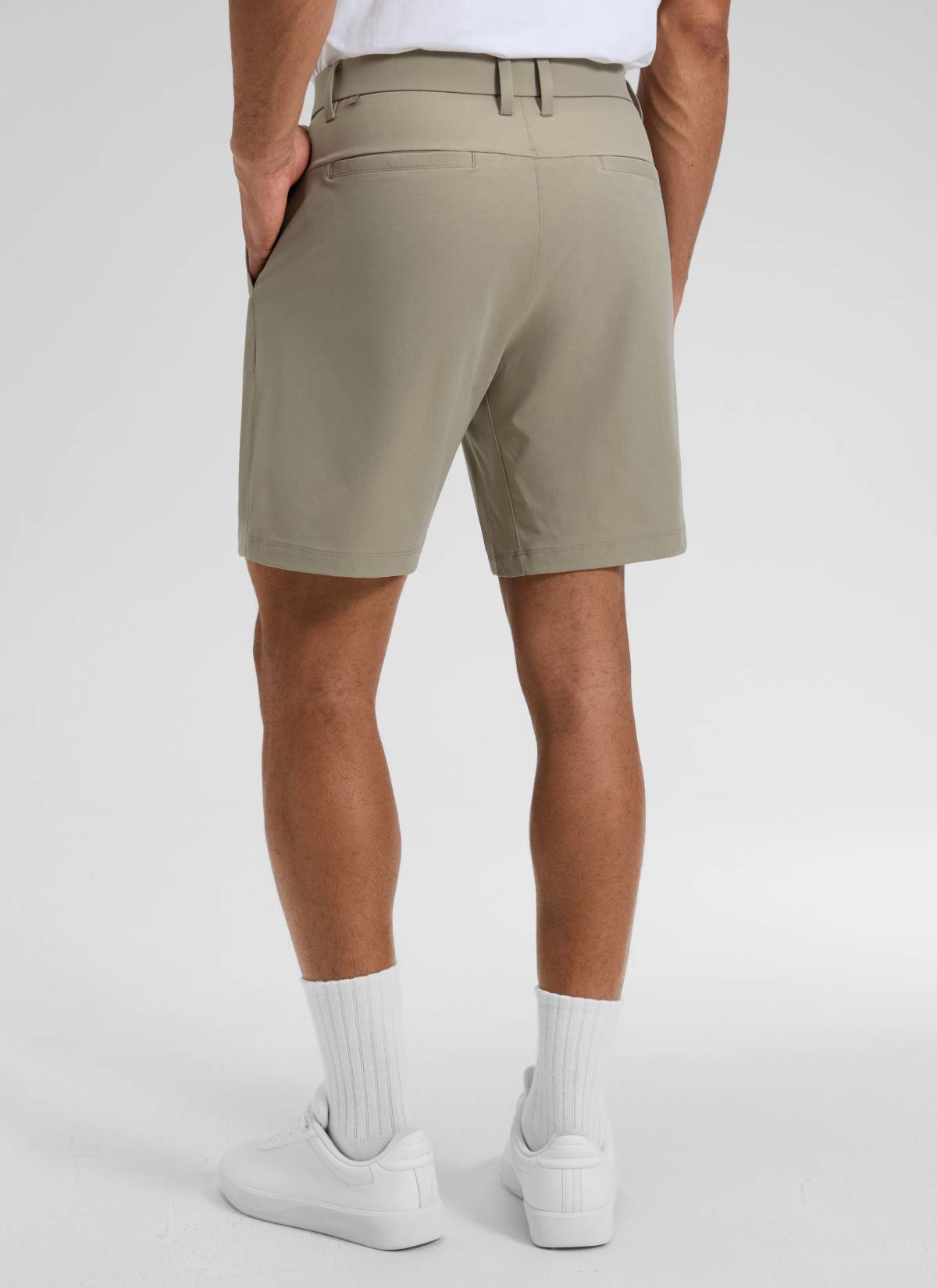 CRZ YOGA Men's BreezeLite Lightweight Golf Mid Rise Pocket Shorts 7