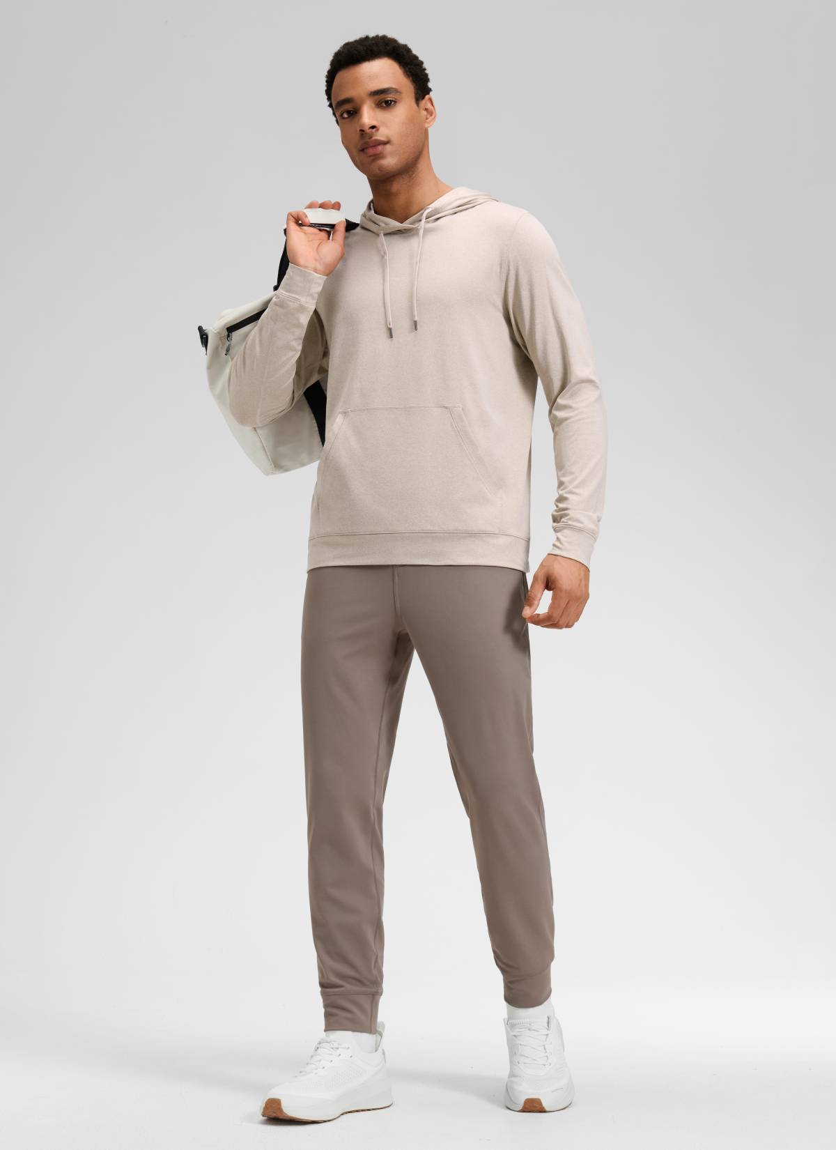 CRZ YOGA Men's Workout Casual Mid Rise Drawstring Pocket Jogger 29