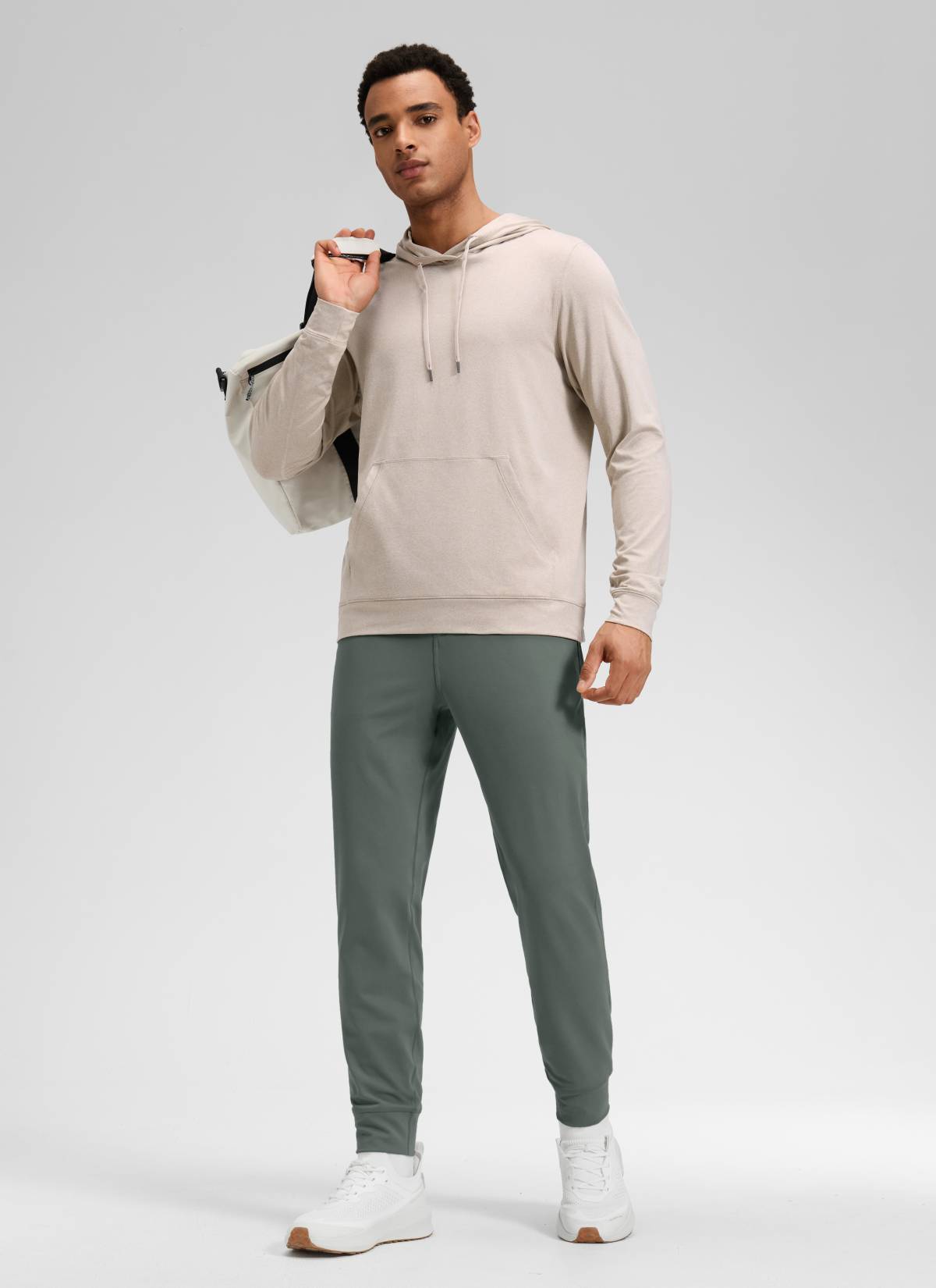 CRZ YOGA Men's Workout Casual Mid Rise Drawstring Pocket Jogger 29