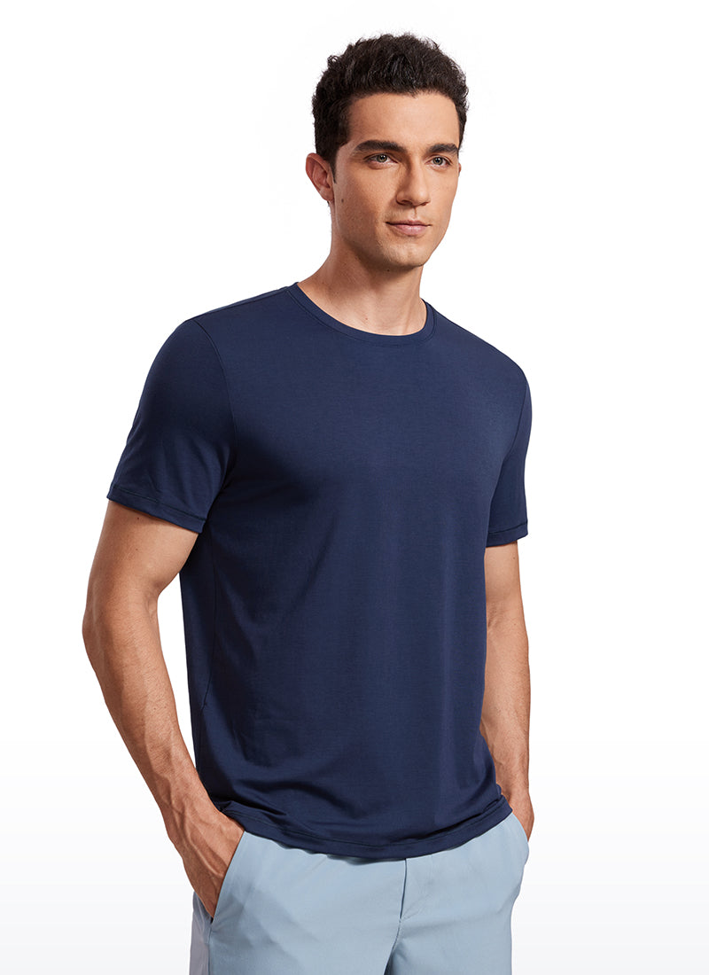 Quick Dry High Crewneck Short Sleeves Shirts