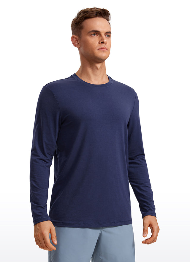 Quick Dry High Crewneck Long Sleeves Shirts