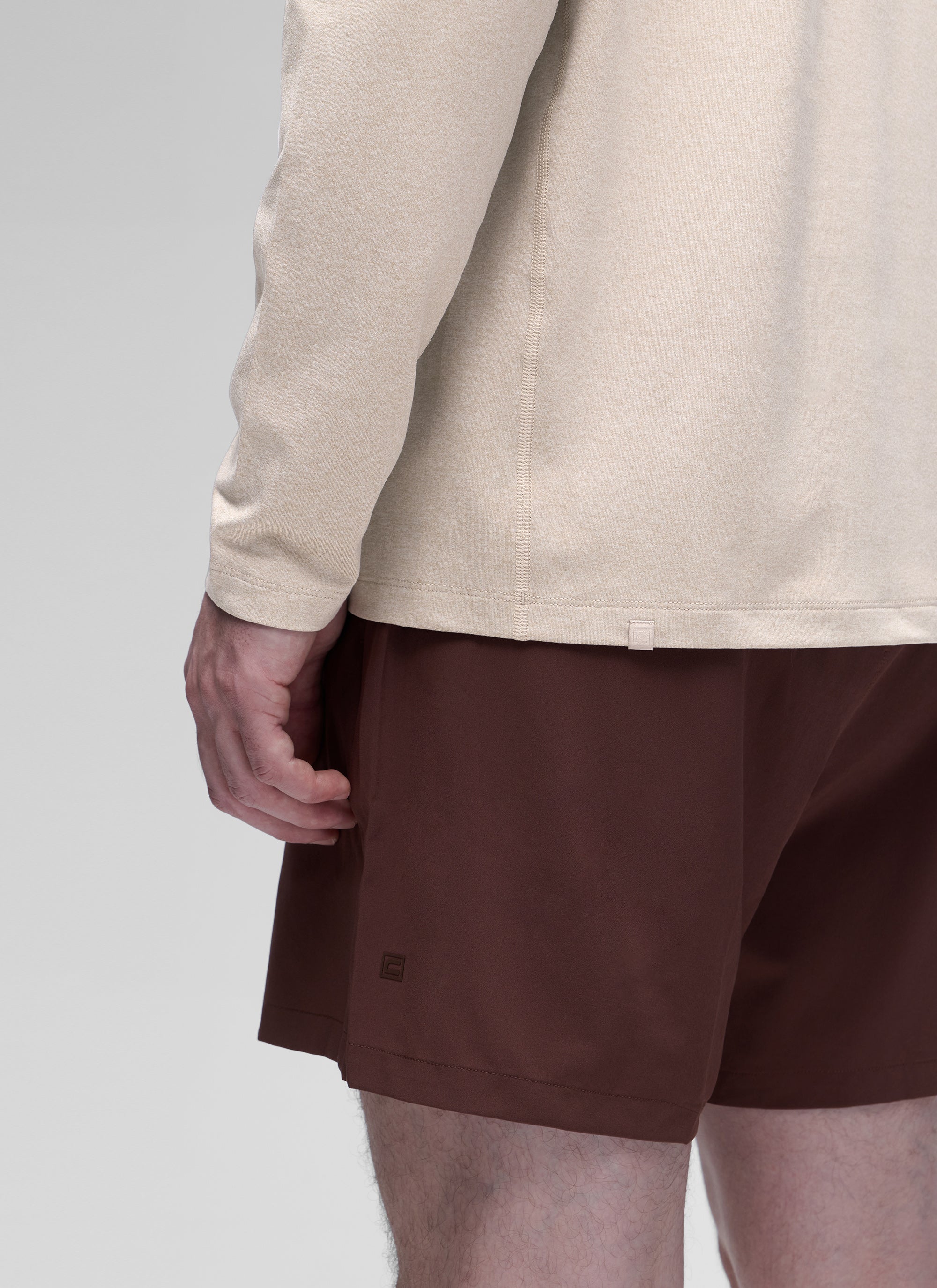 CRZ YOGA Men's Casual Classic Fit Crewneck Sweatshirts Long Sleeves Ink Gray