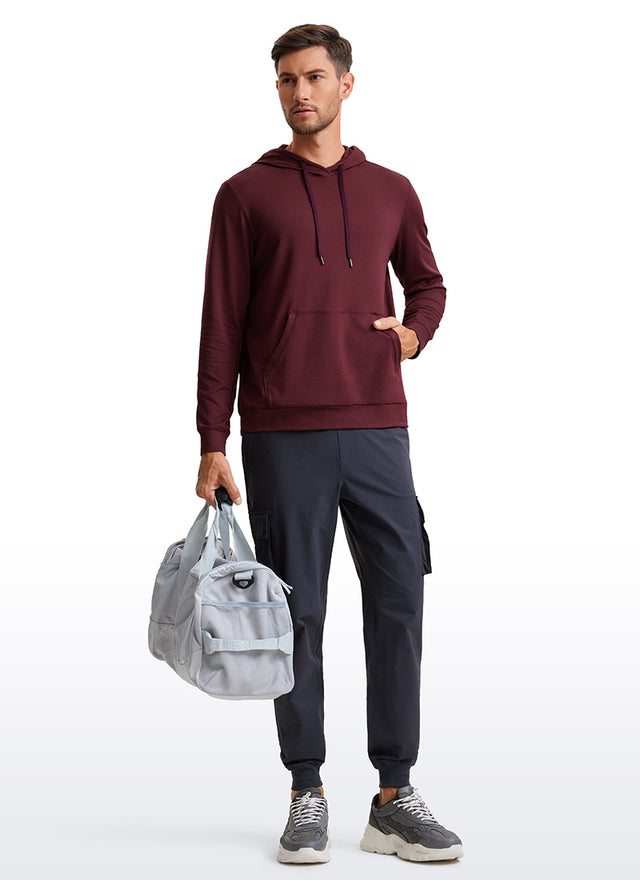 CRZ YOGA Women Casual Lightweight Pullover Hoodie Long Sleeve Slate Blue