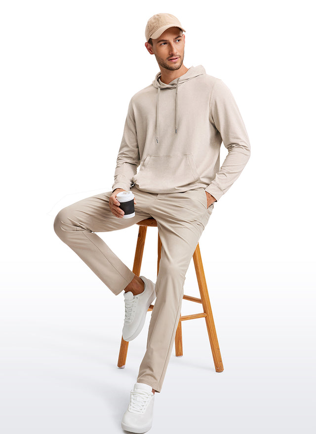 CRZ YOGA Women Casual Lightweight Pullover Hoodie Long Sleeve Ink Gray