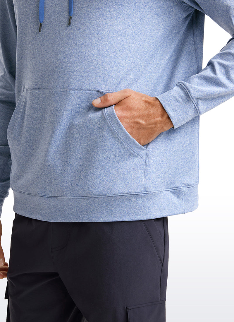 CRZ YOGA Women Casual Lightweight Pullover Hoodie Long Sleeve Mojave Tan