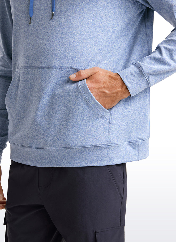 CRZ YOGA Women Casual Lightweight Pullover Hoodie Long Sleeve Mojave Tan