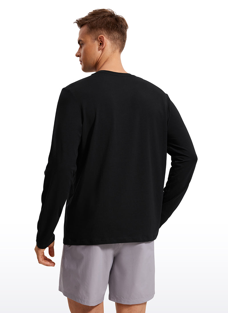 Pima Cotton Pro Long Sleeves Round Neck