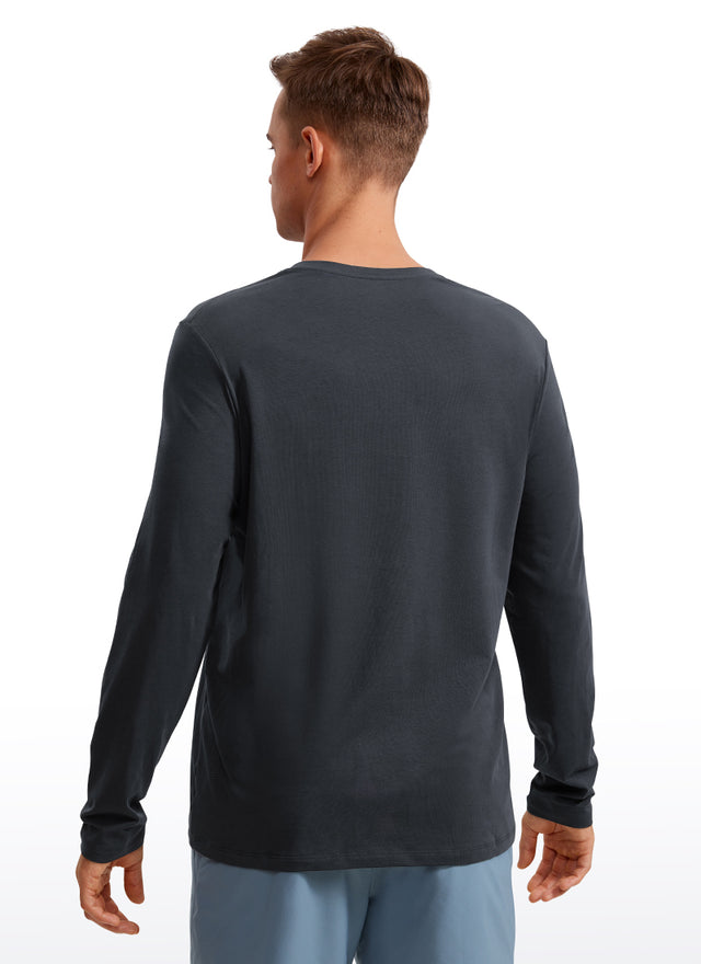 Pima Cotton Pro Long Sleeves Round Neck