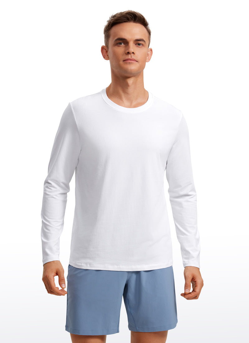 Pima Cotton Pro Long Sleeves Round Neck