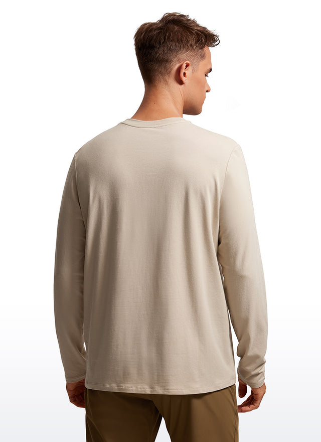 Pima Cotton Pro Long Sleeves Round Neck