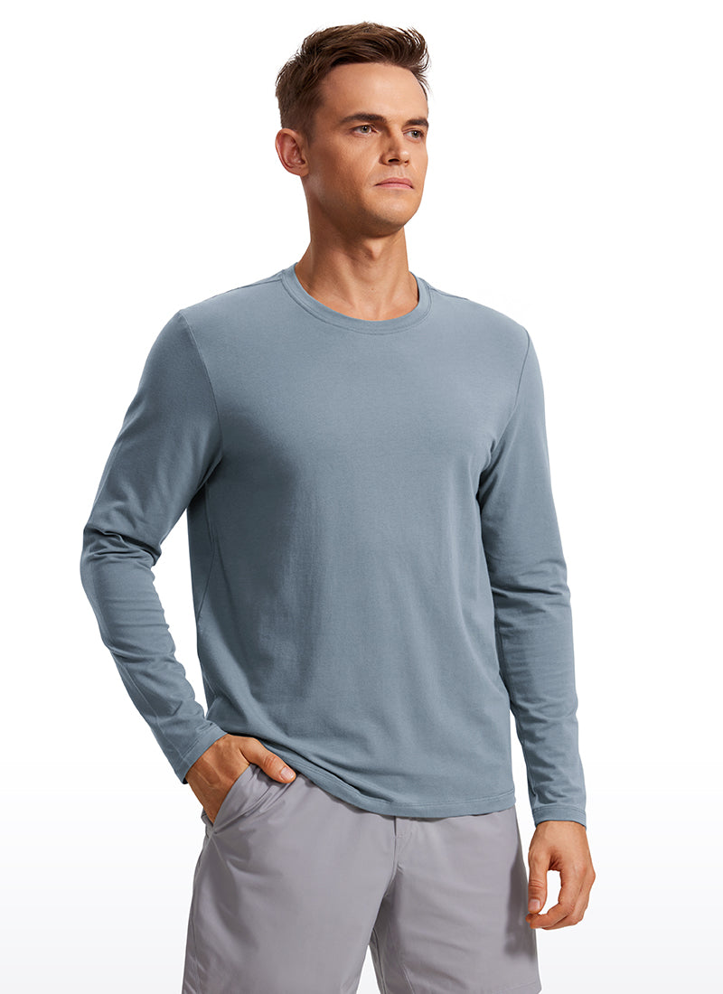 Pima Cotton Pro Long Sleeves Round Neck