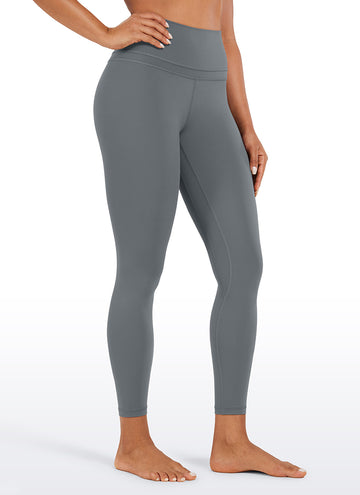 CRZ YOGA Women's Yoga Train High Rise Nakedfeel Leggings 25" 7/8 Pants Dark Carbon