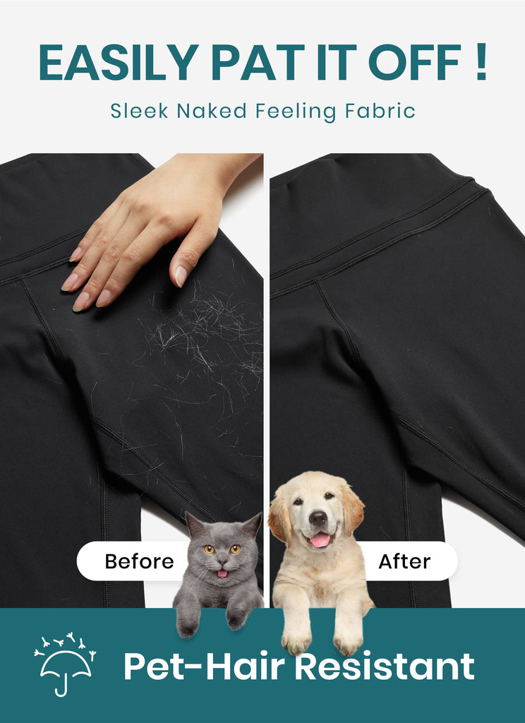 CRZ YOGA Women's Yoga Train High Rise Nakedfeel Pocket Leggings 25'' True Navy