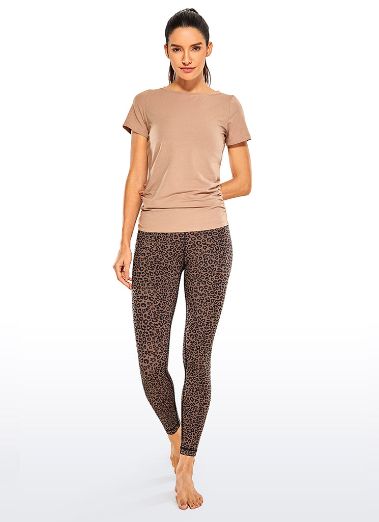 CRZ YOGA Women's Yoga Train High Rise Nakedfeel Leggings 25'' Grey Sage