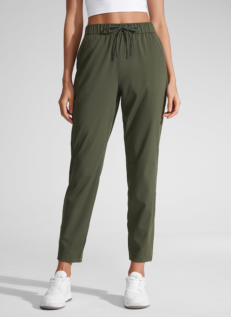 CRZ YOGA Women's Travel Slim Fit Stretch Drawstring 7/8 Pants 27
