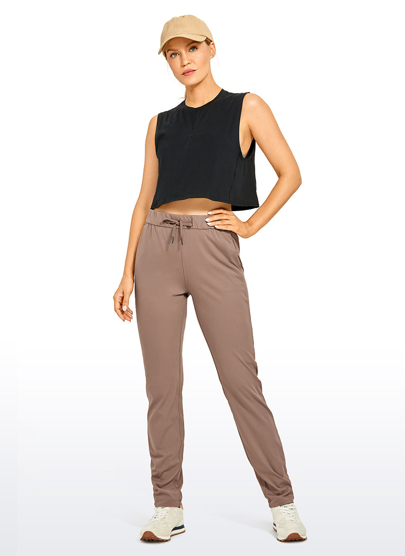 Stretch Drawstring Pocket Pant 31''