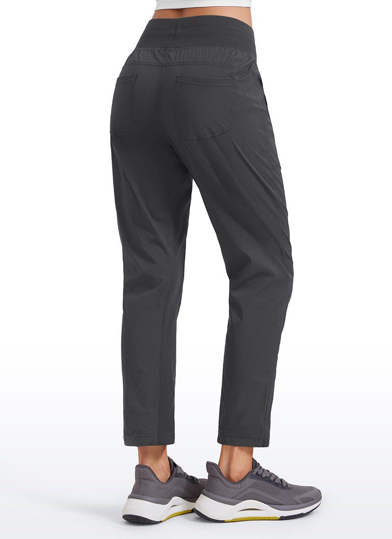 Striped Cinched Leg Pocket Pant 27''