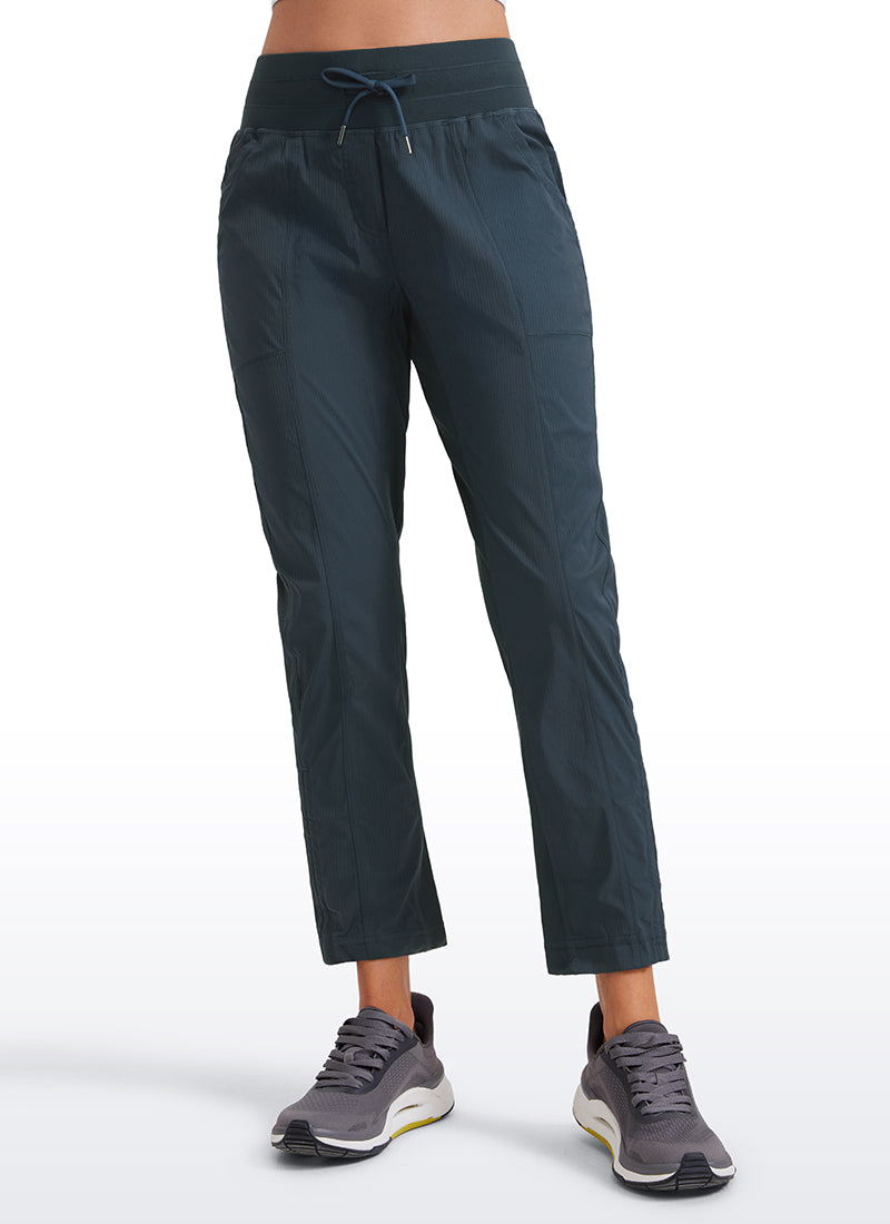 Striped Cinched Leg Pocket Pant 27''