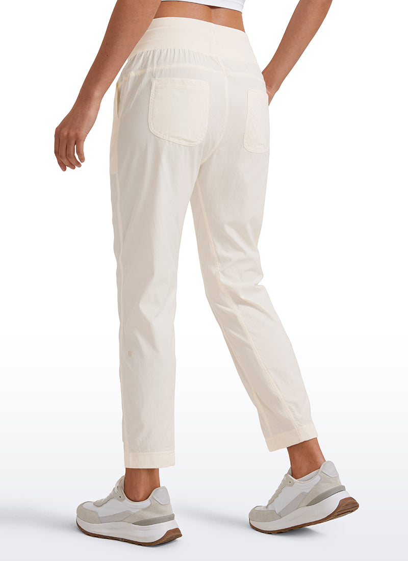 Striped Cinched Leg Pocket Pant 27''