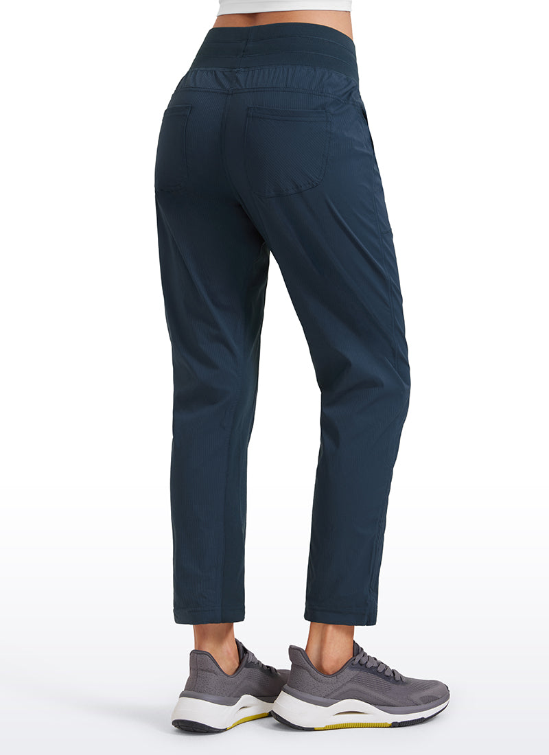 Striped Cinched Leg Pocket Pant 27''