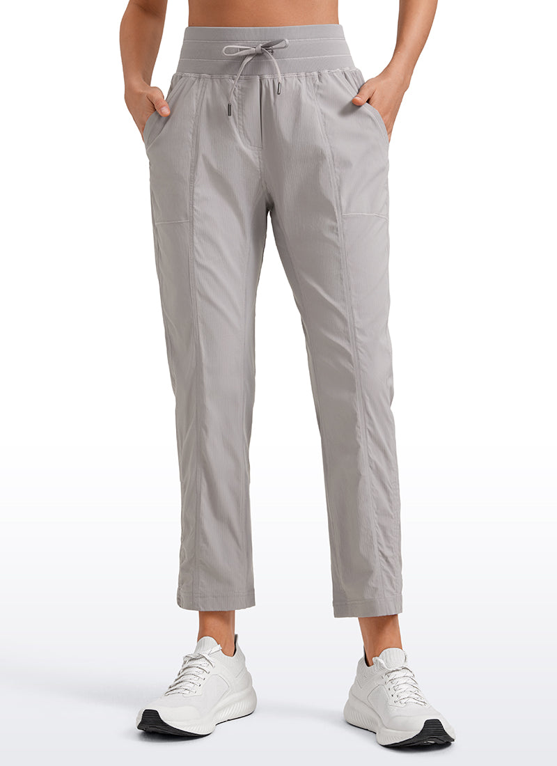 Striped Cinched Leg Pocket Pant 27''