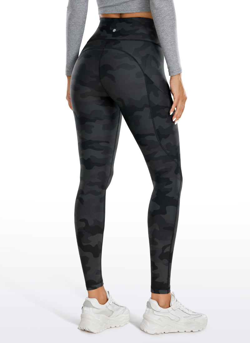 Thermal Fleece Lined Pocket Leggings 28''