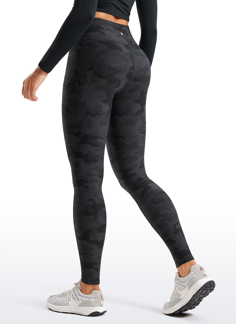 Thermal Fleece Lined Pocket Leggings 28''