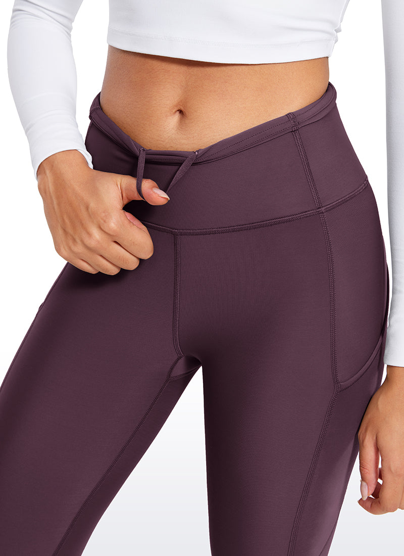 Thermal Fleece Lined Pocket Leggings 28''