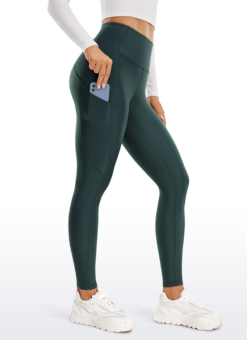 レッグウェア HOLIDAY THERMAL PRO FLEECE LEGGNGS PANTS CRZ YOGA Women's High Rise Thermal Fleece Lined Pocket Leggings 28