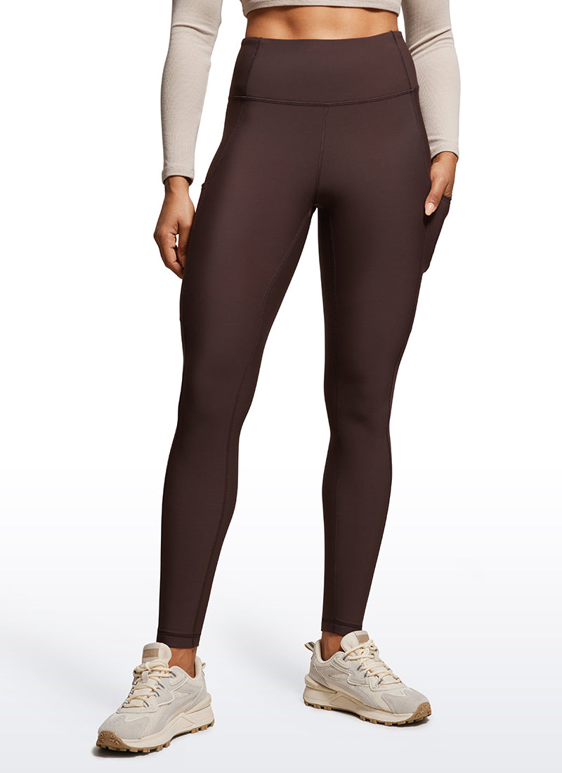 Thermal Fleece Lined Pocket Leggings 28''