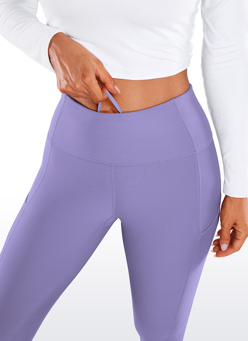 CRZ YOGA Women's High Rise Thermal Fleece Lined Pocket Leggings 28