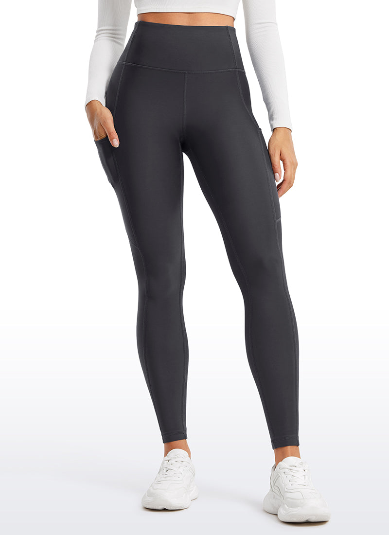 Thermal Fleece Lined Pocket Leggings 28''