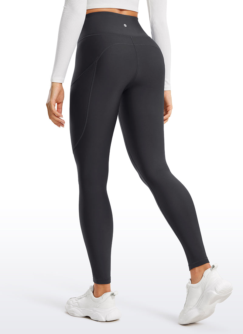 Thermal Fleece Lined Pocket Leggings 28''