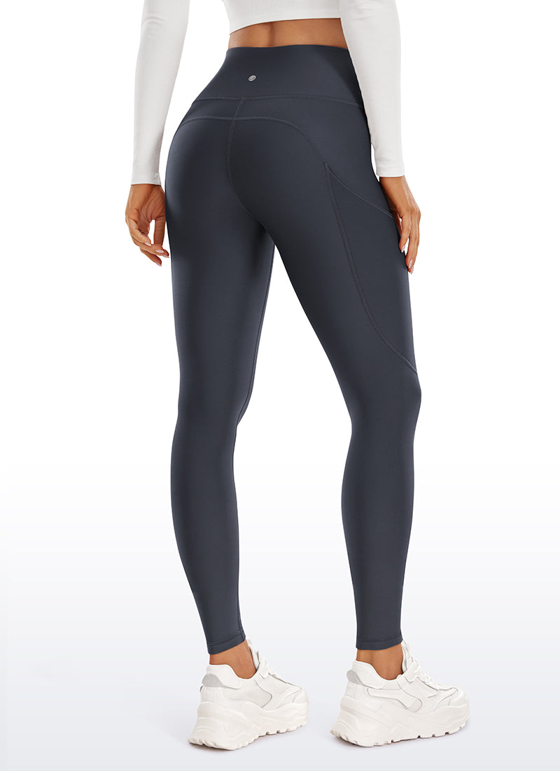 Thermal Fleece Lined Pocket Leggings 28''