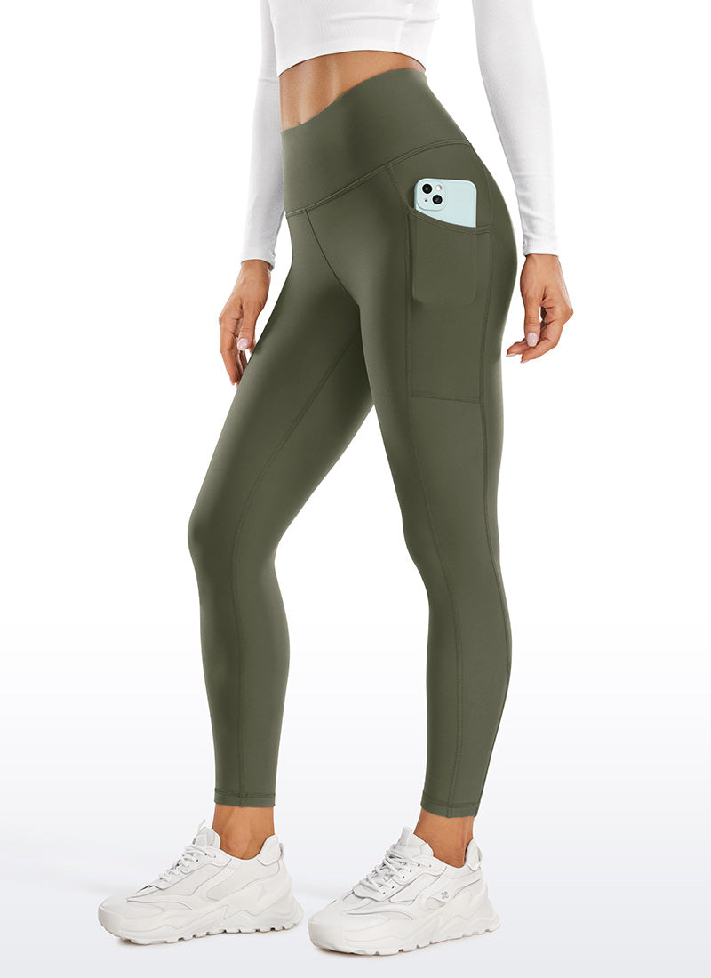 CRZ YOGA Women's High Rise Thermal Fleece Lined Pocket Legging II