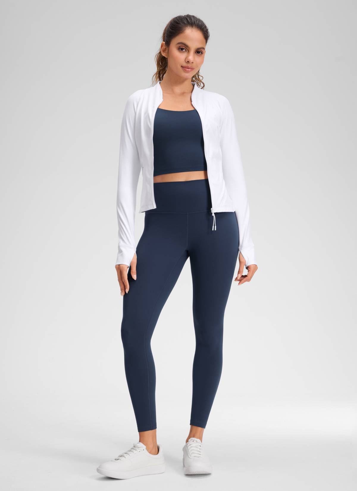 CRZ YOGA Women's Yoga Lounge High Rise Butterluxe Yoga Leggings 25'' Club Blue