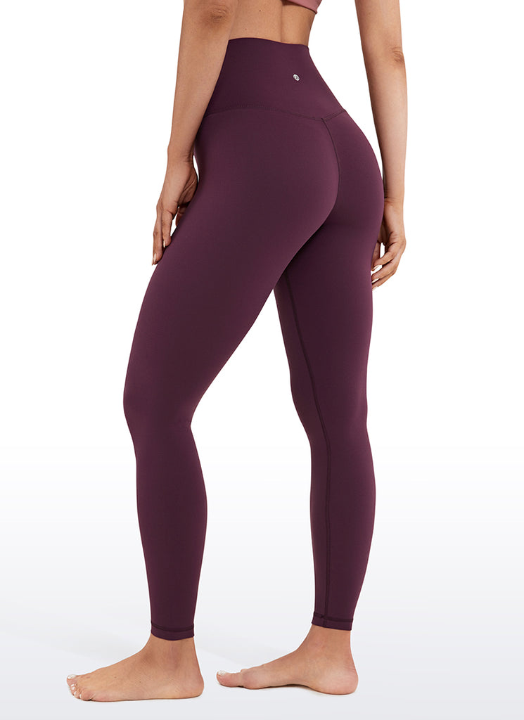 CRZ YOGA Women's Yoga Lounge High Rise Butterluxe Yoga Leggings 25'' Deep Purple