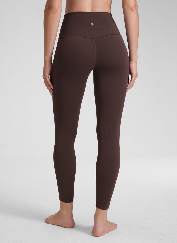CRZ YOGA Women's Yoga Lounge High Rise Butterluxe Yoga Leggings 25'' Hot Fudge Brown