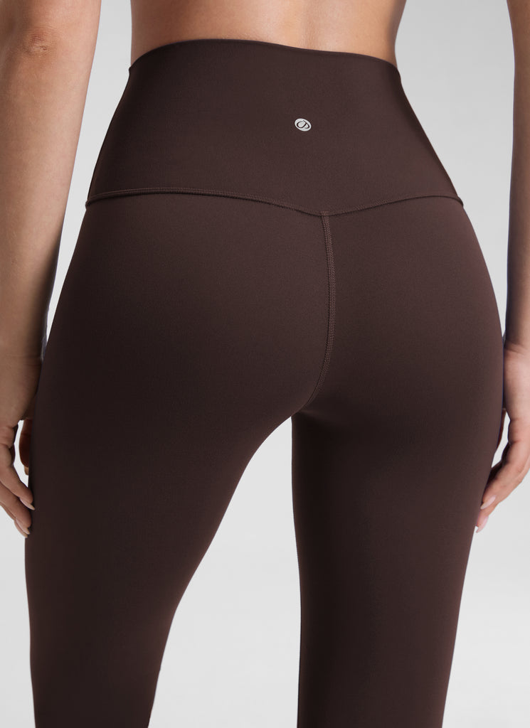 CRZ YOGA Women's Yoga Lounge High Rise Butterluxe Yoga Leggings 25'' Deep Red