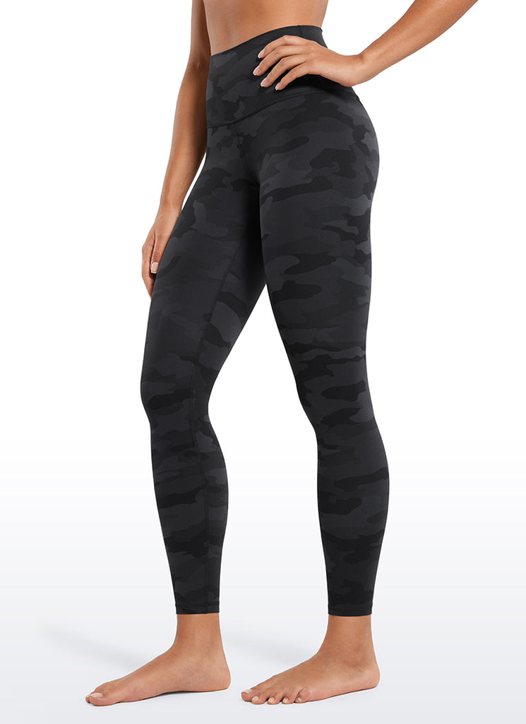 CRZ YOGA Women's Yoga Lounge High Rise Butterluxe Yoga Leggings 25'' Dark Grey Camouflage 2