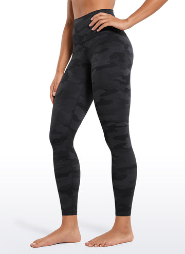 CRZ YOGA Women's Yoga Lounge High Rise Butterluxe Yoga Leggings 25'' Dark Grey Camouflage 2