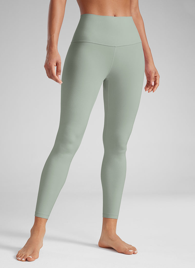 CRZ YOGA Women's Yoga Lounge High Rise Butterluxe Yoga Leggings 25'' Green Palm Court