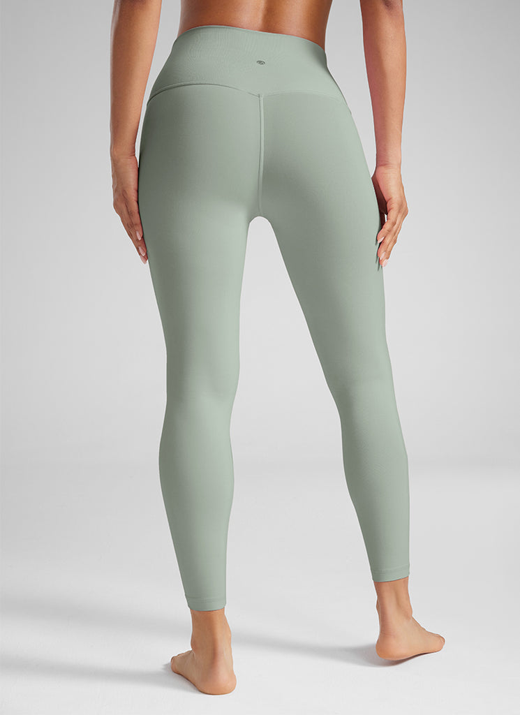 CRZ YOGA Women's Yoga Lounge High Rise Butterluxe Yoga Leggings 25'' Deep Red