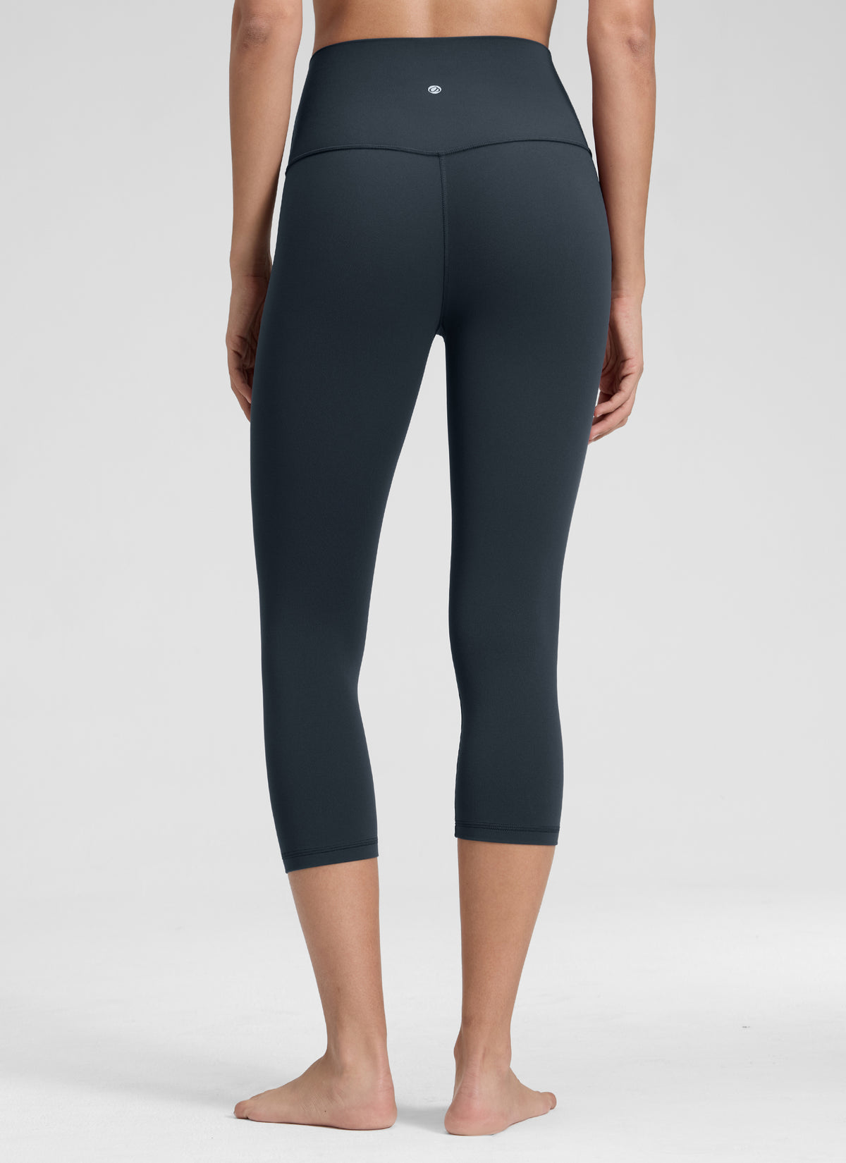 CRZ YOGA Women's Yoga Lounge High Rise Butterluxe Yoga Leggings 19'' True Navy @model_info:Jenna