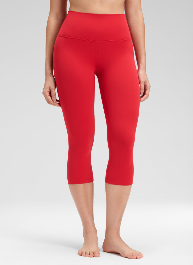 CRZ YOGA Women's Yoga Lounge High Rise Butterluxe Yoga Leggings 19'' Aurora Red