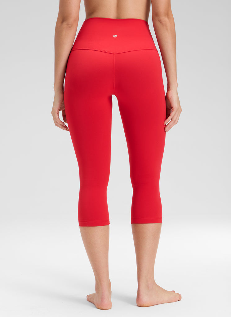 CRZ YOGA Women's Yoga Lounge High Rise Butterluxe Yoga Leggings 19'' Aurora Red