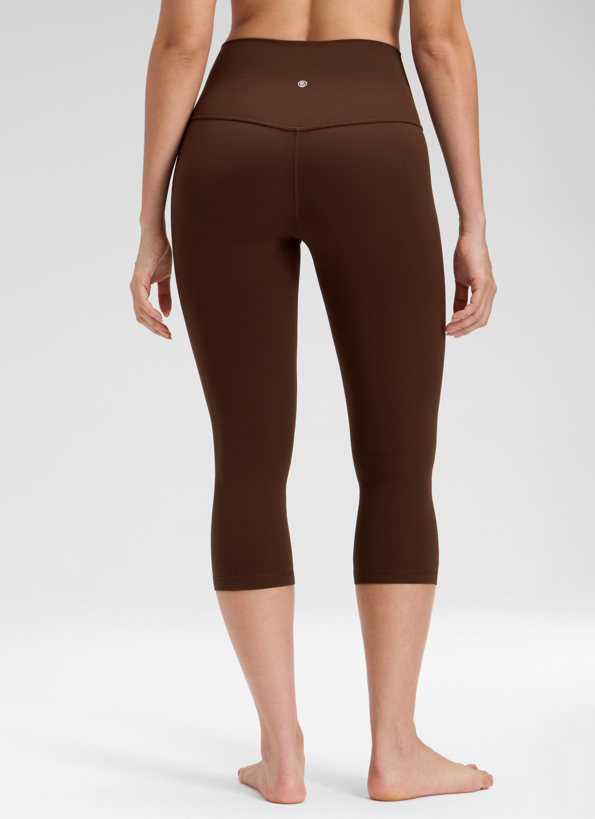 CRZ YOGA Women's Yoga Lounge High Rise Butterluxe Yoga Leggings 19'' Lava Brown @model_info:Bruna