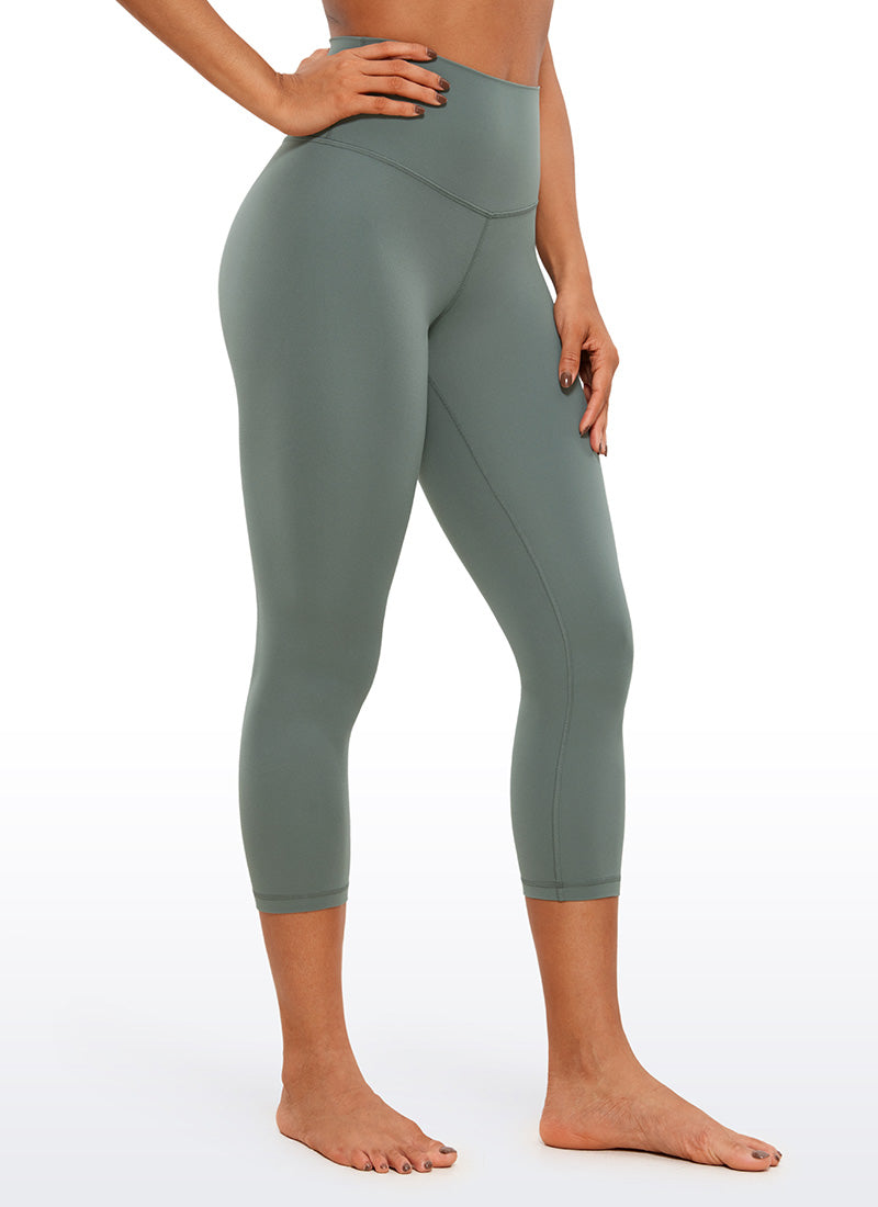 CRZ YOGA Women's Yoga Lounge High Rise Butterluxe Yoga Leggings 21'' Grey Sage