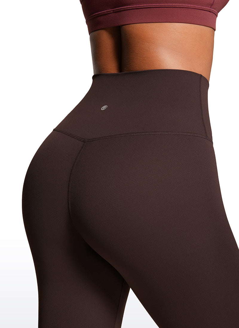 CRZ YOGA Women's Yoga Lounge High Rise Butterluxe Yoga Leggings 28'' Hot Fudge Brown