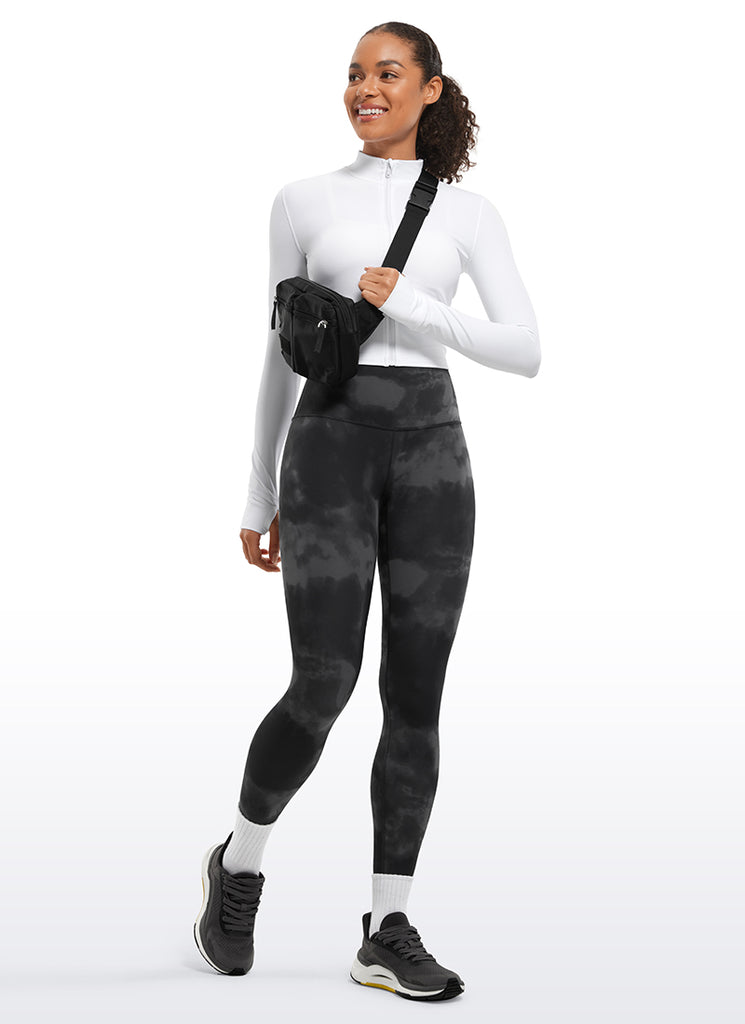 CRZ YOGA Women's Yoga Lounge High Rise Butterluxe Yoga Leggings 28'' Dark Grey Camouflage 2